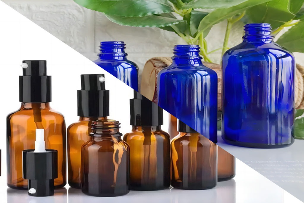 Blue vs. Amber Glass Bottles