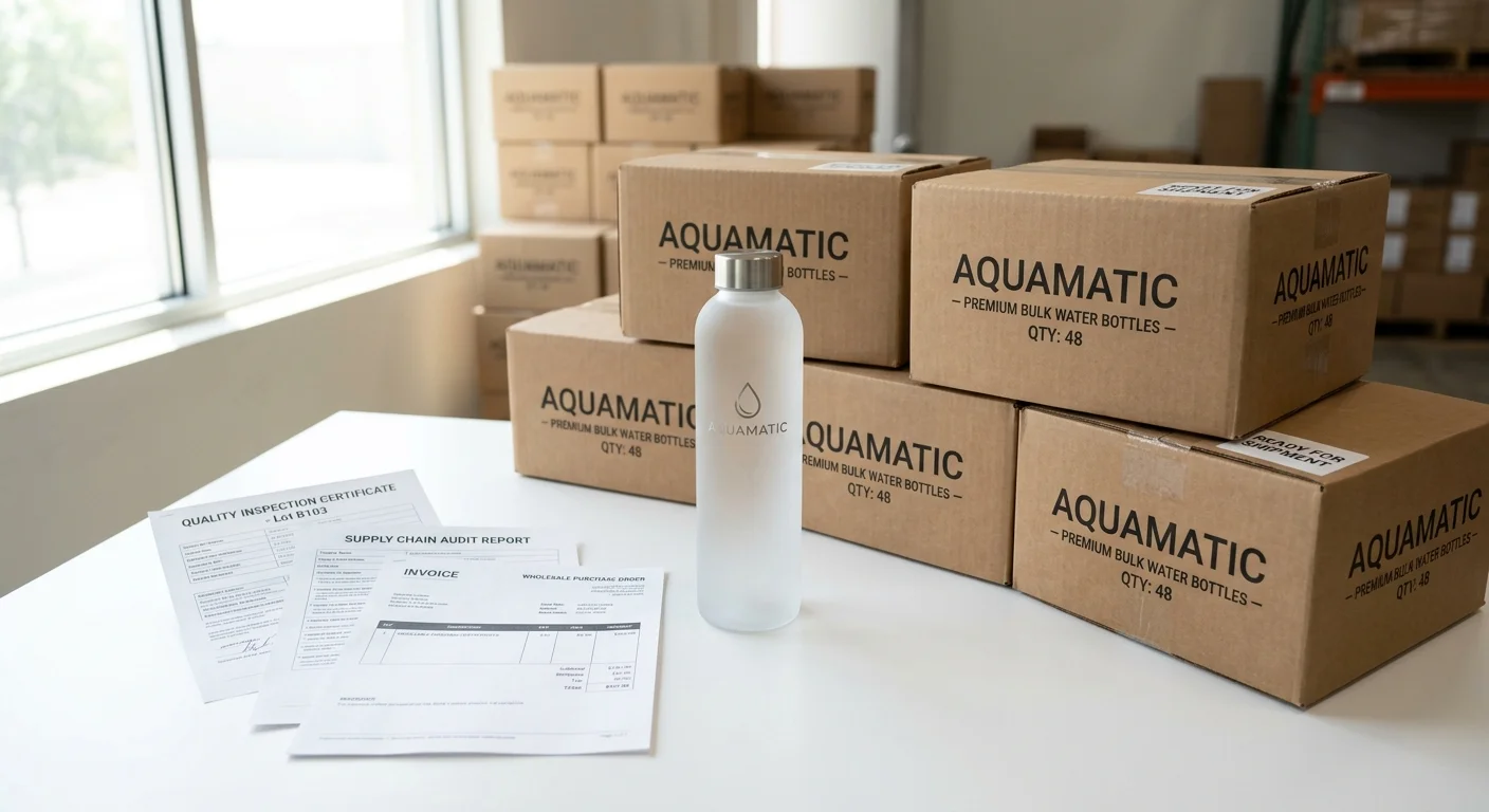 glass water bottle