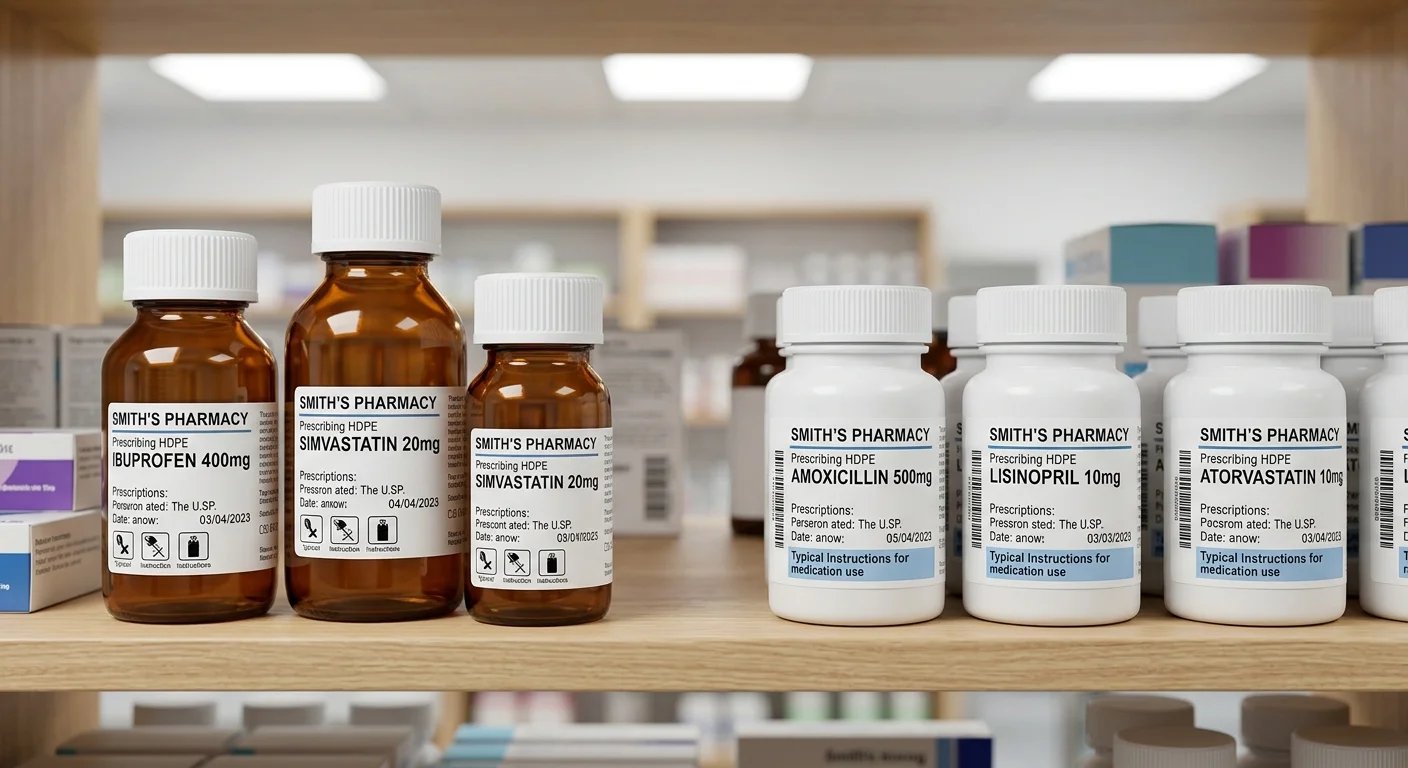 Glass Pill Bottles