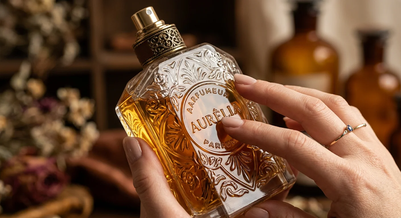 Embossed Glass Bottle