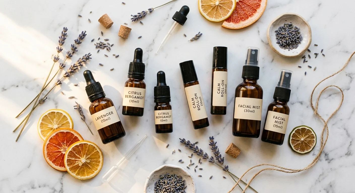 Amber Glass Bottles for Essential Oils