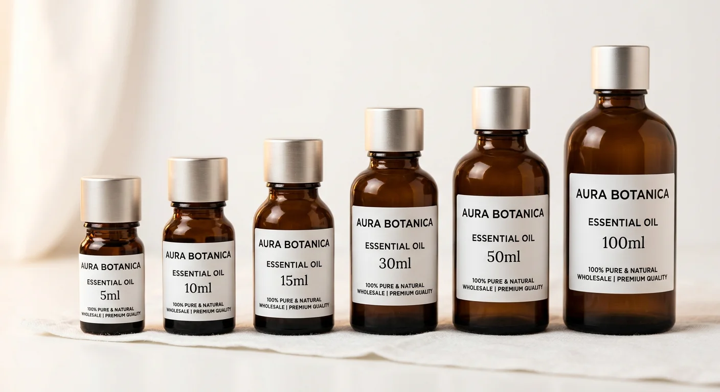 Amber Glass Bottles for Essential Oils